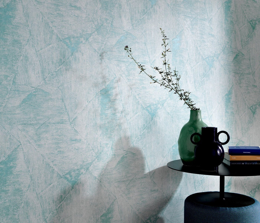 Tumši zilas ģeometriskas tapetes dramatiskam un stilīgam noformējumam, 3737356, showroom 2