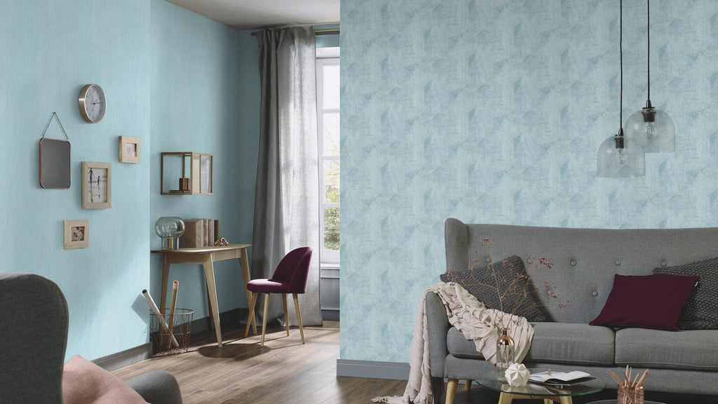 Tumši zilas ģeometriskas tapetes dramatiskam un stilīgam noformējumam, 3737356, showroom 6