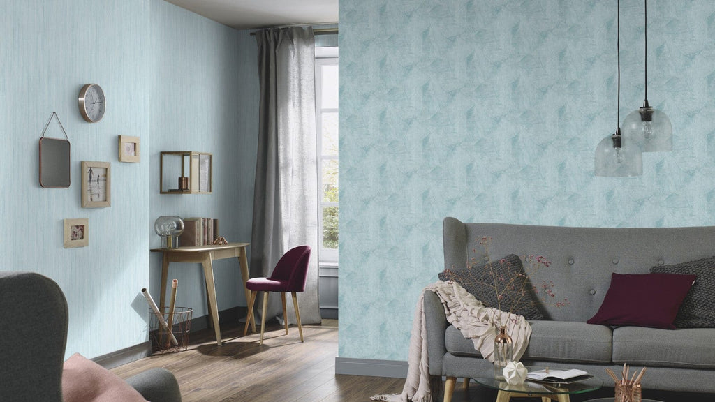 Tumši zilas ģeometriskas tapetes dramatiskam un stilīgam noformējumam, 3737356, showroom 7