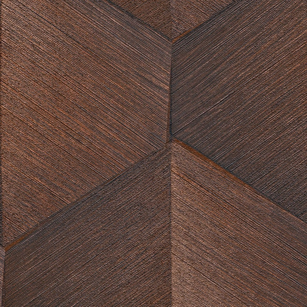 3D grafiskā dizaina tapetes bronzas un brūnā tonī, ideālas elegantam interjeram, 3751370, skats interjerā 4