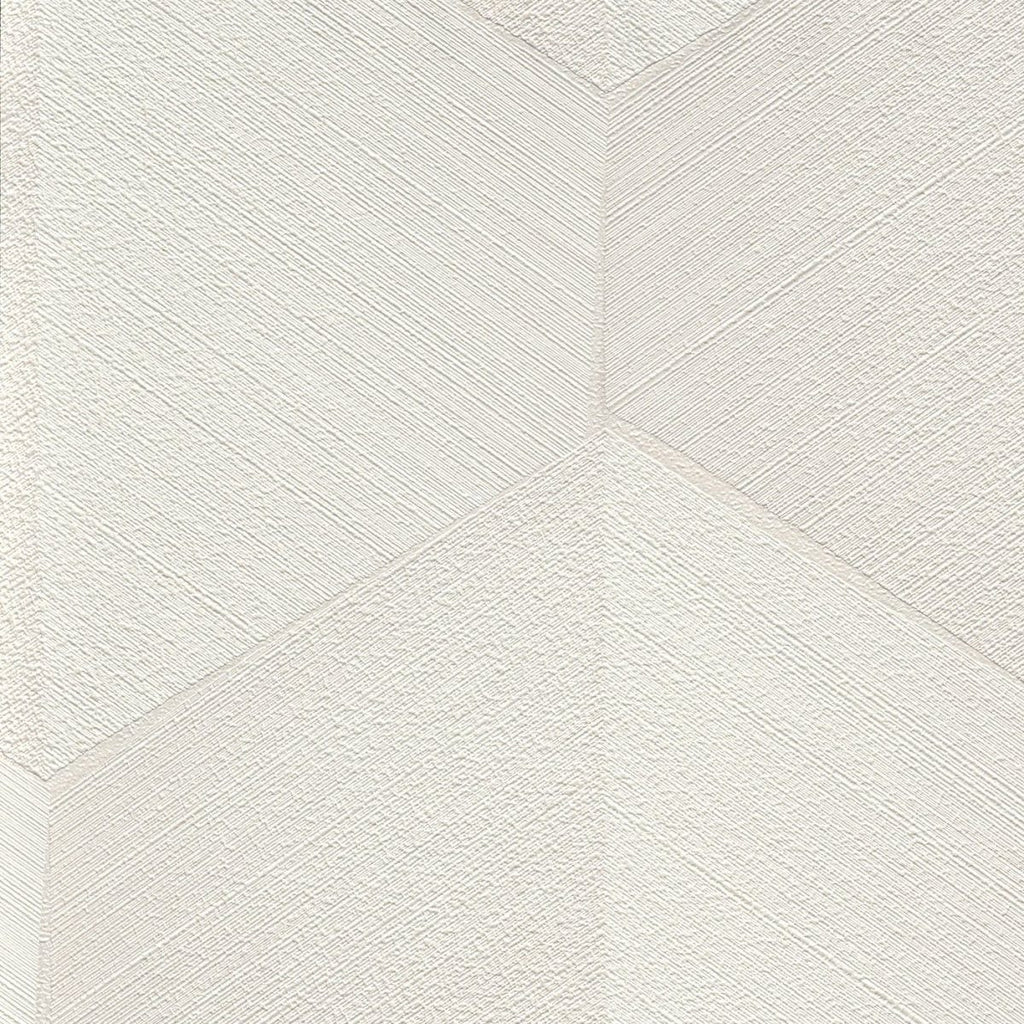 Modernas tapetes ar izteiksmīgu 3D grafisko dizainu krēmkrāsas tonī, skats interjerā 4