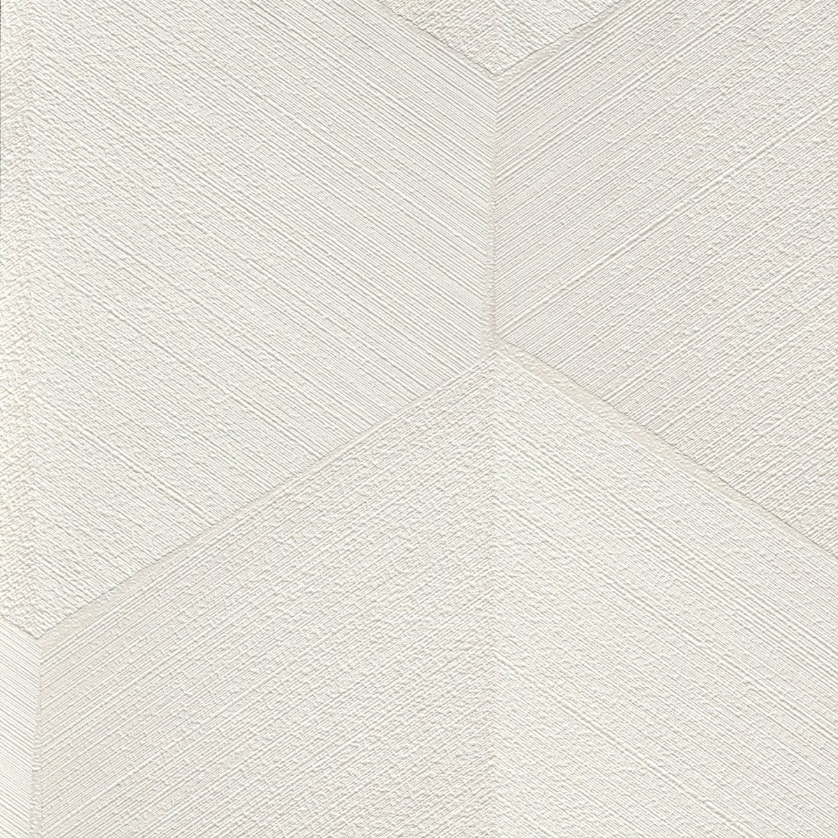 Modernas tapetes ar izteiksmīgu 3D grafisko dizainu krēmkrāsas tonī, skats interjerā 4