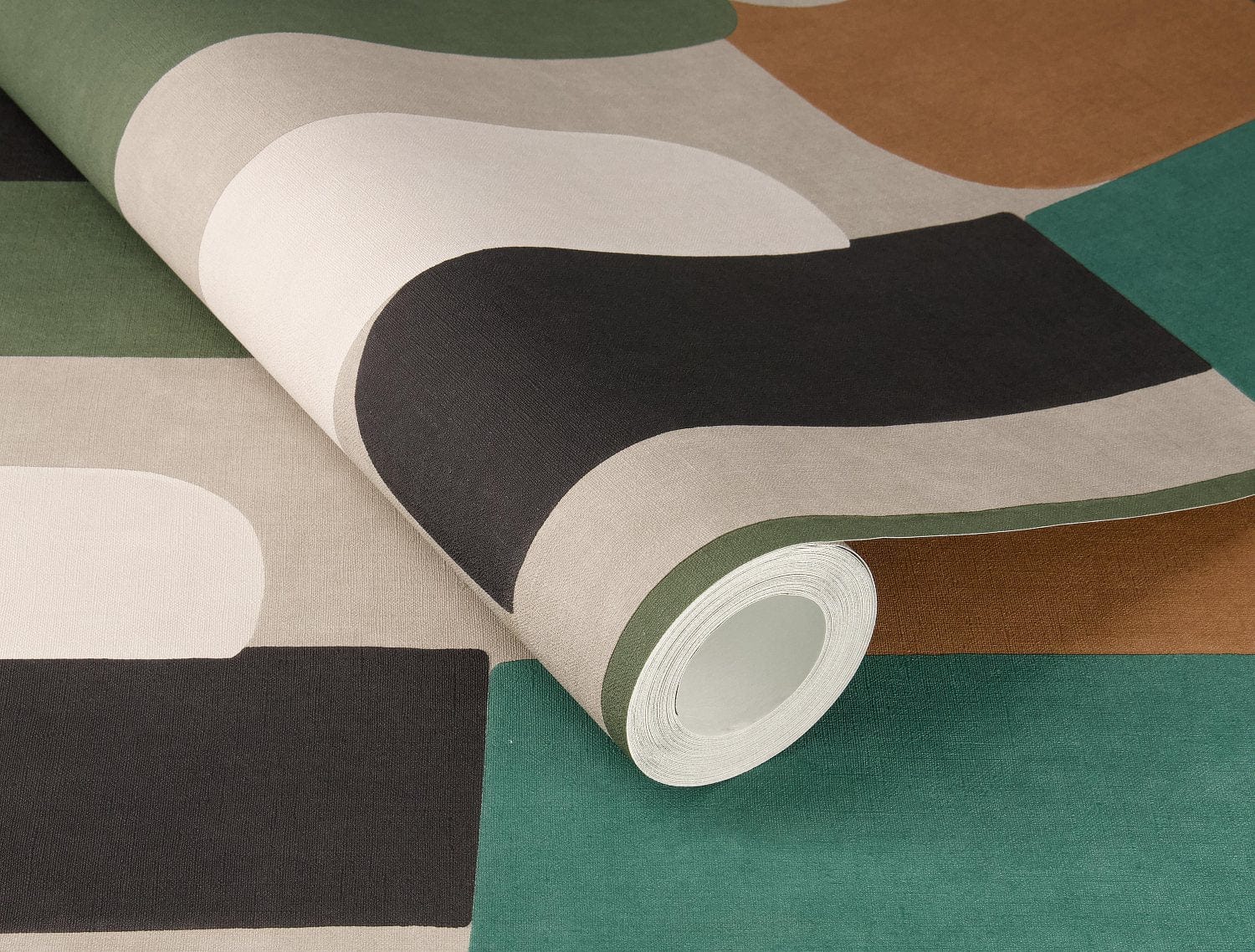 Grafiskā raksta tapetes ar retro stilu, RASCH, 330526, Paraiso