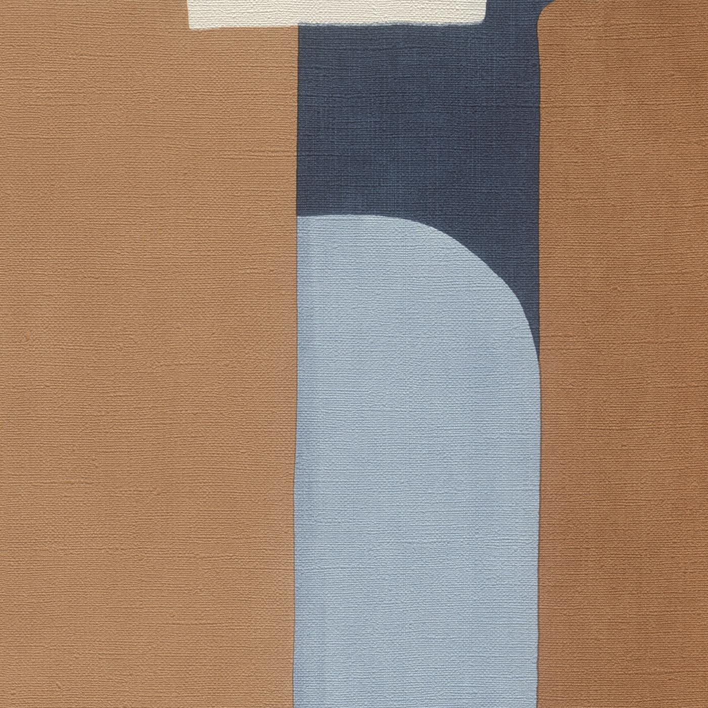 Grafiskā raksta tapetes, zilā un oranžā krāsā, RASCH, 330519, Paraiso