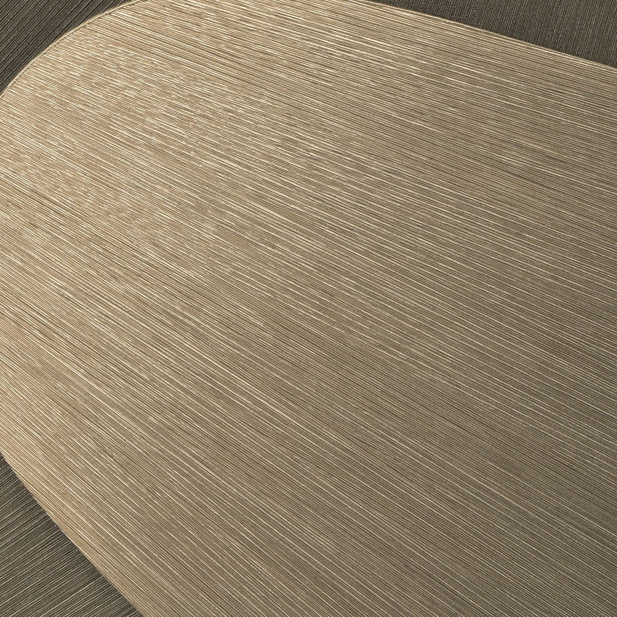 Modernas tapetes ar izliektām 3D formām zelta un brūnā krāsā 3763613