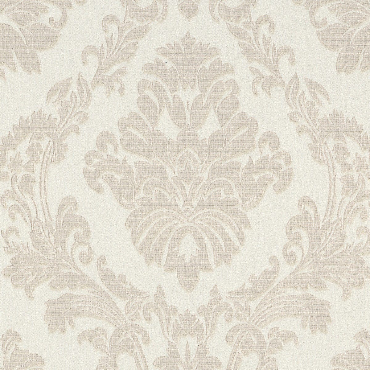 Krēmkrāsas tapetes ar  damaskas rakstu, satīna spīdums, 3731302, viesistabai - interjers 1