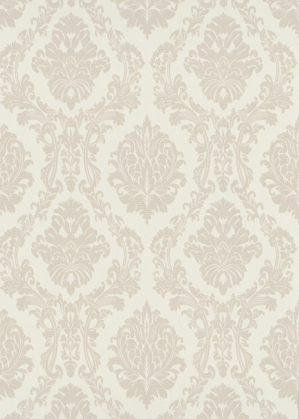 Krēmkrāsas tapetes ar  damaskas rakstu, satīna spīdums, 3731302, viesistabai - interjers 4