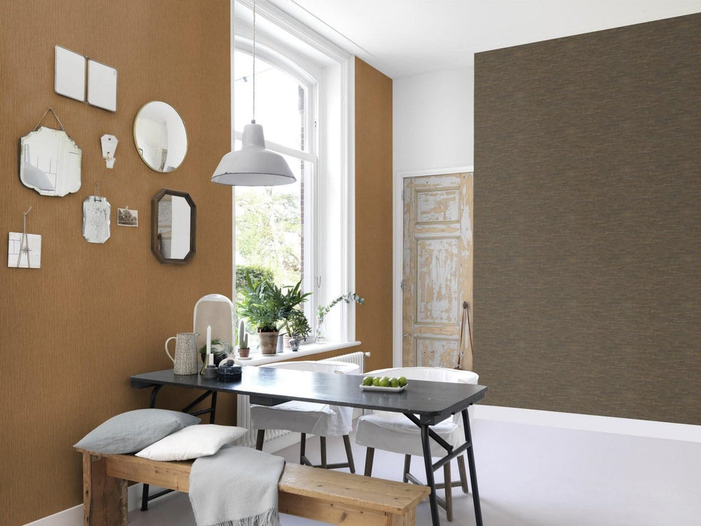 Koka dēlīšu tekstūras tapetes, tumši brūnā krāsā, RASCH, 537055, Curiosity