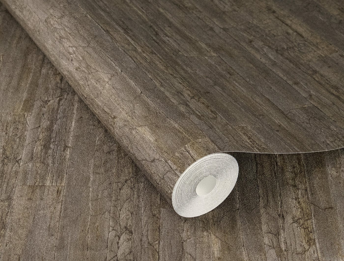 Koka dēlīšu tekstūras tapetes, tumši brūnā krāsā, RASCH, 537055, Curiosity