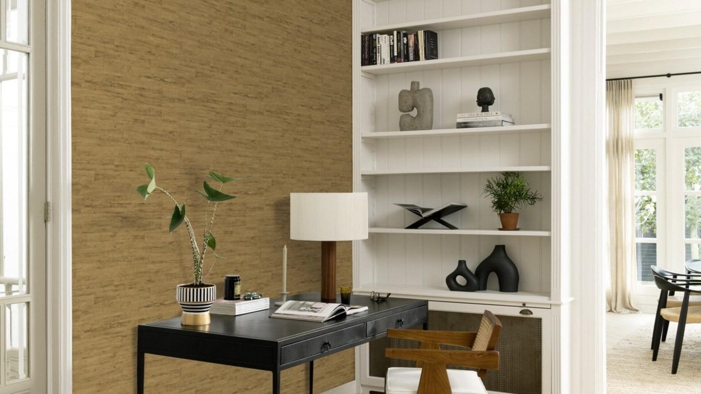 Koka dēlīšu tekstūras tapetes, zeltā krāsā, RASCH, 537079, Curiosity