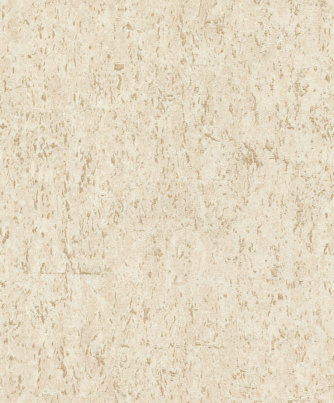 Tapetes ar korķa efektu, bēšā krāsā ar zelta patinu, RASCH, 538328, Curiosity