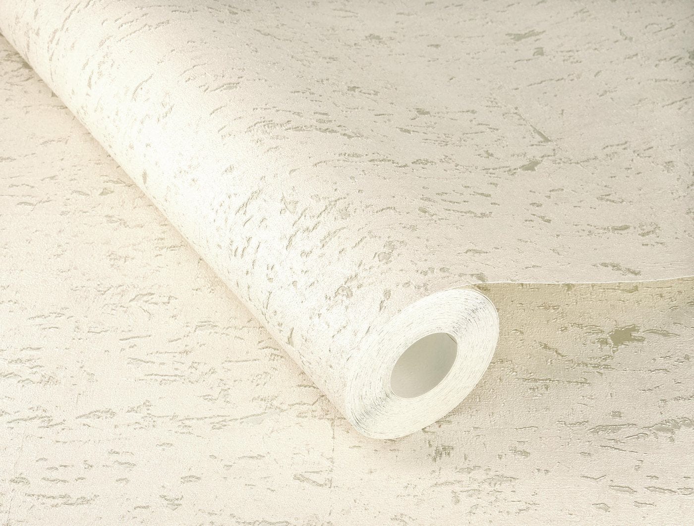 Tapetes ar korķa efektu, krēmīgi baltā krāsā ar izteiktu patinu, RASCH, 538311, Curiosity