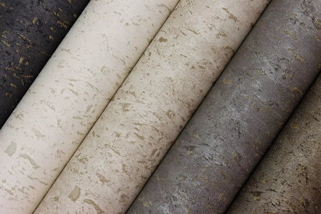 Tapetes ar korķa efektu, krēmīgi baltā krāsā ar izteiktu patinu, RASCH, 538311, Curiosity