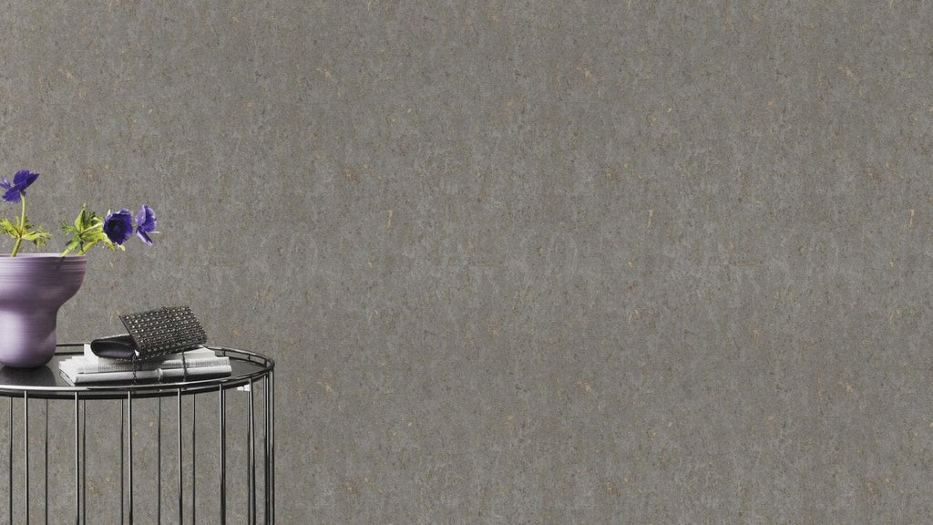 Tapetes ar korķa efektu, pelēkā krāsā ar zelta patinu, RASCH, 538335, Curiosity