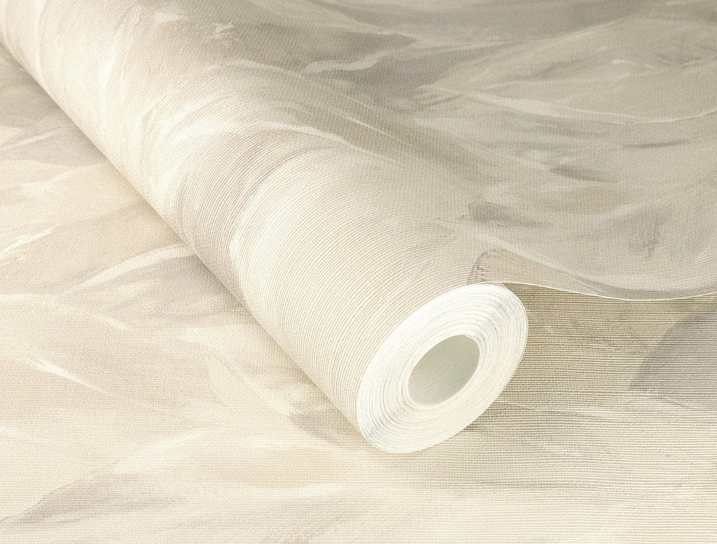 Tapetes ar lapu rakstu uz teksturētas virsmas, siltos toņos, RASCH, 537338, Curiosity