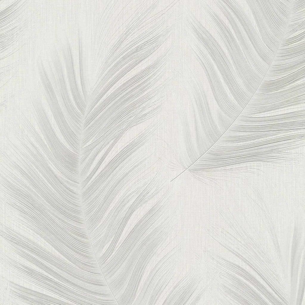 Erismann tapetes ar lielām lapām gaiši pelēkā krāsā 4005757