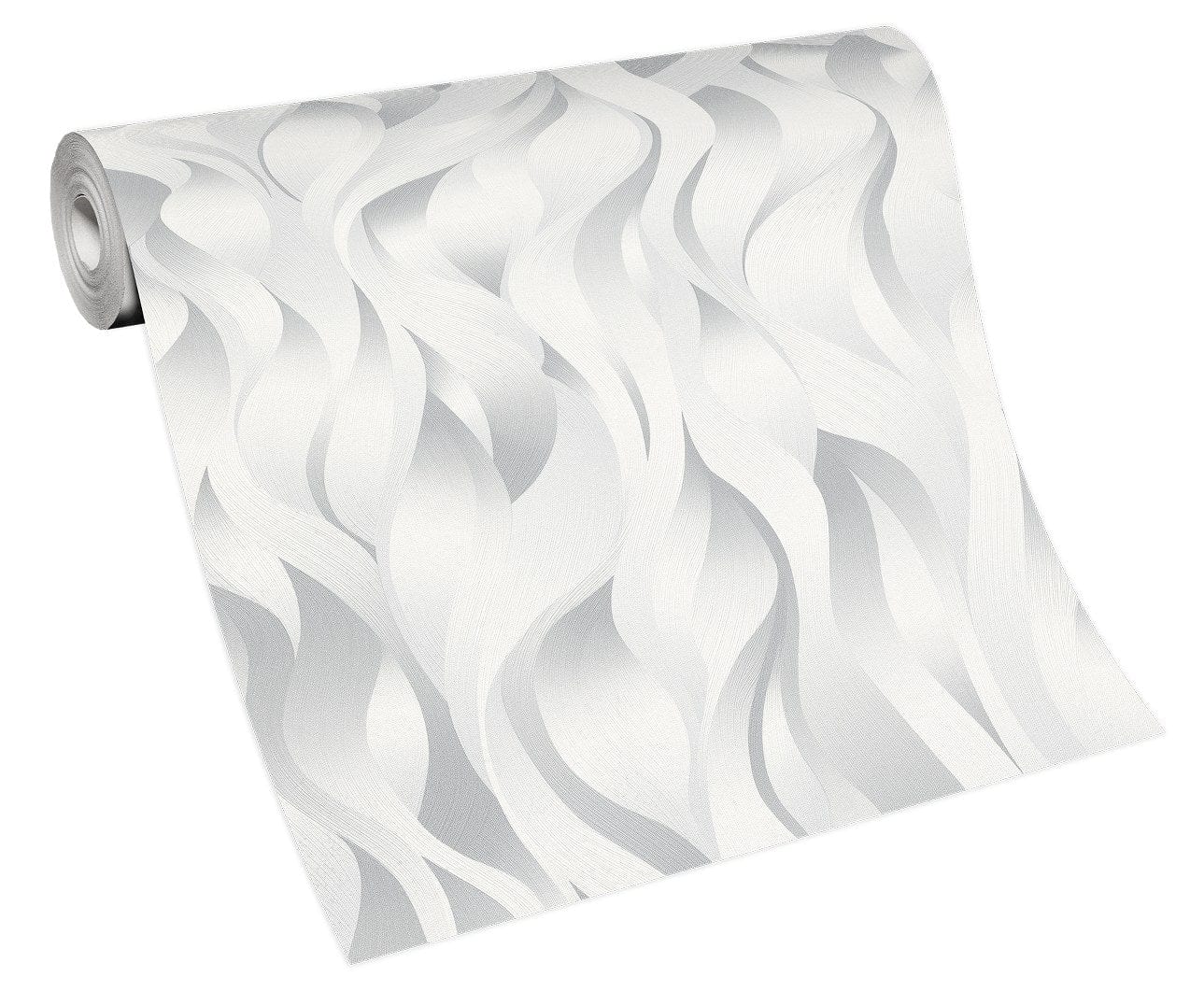 Elegantas pelēkas tapetes ar metālisku līniju rakstu un smalku mirdzumu, 3711017, gaumīgs interjers 5