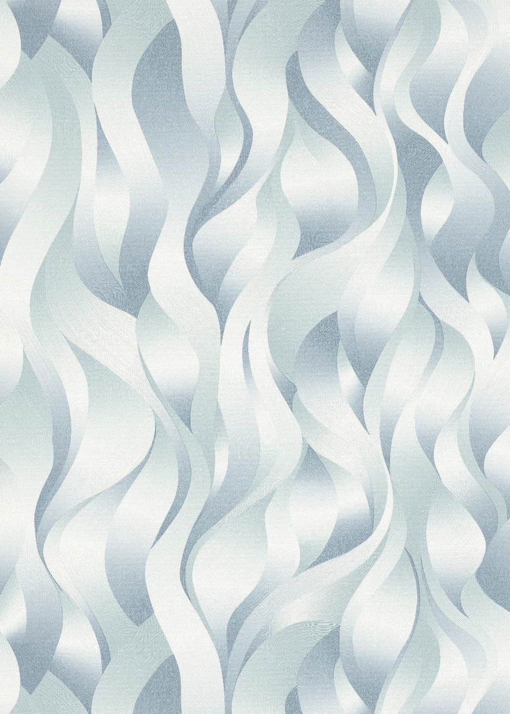 Tirkīza tapetes ar dekoratīvām līnijām un mirdzošu metālisku efektu, 3711002, gaumīgs interjers 1