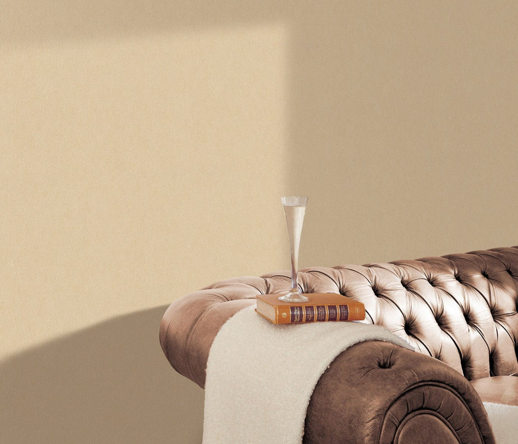 Elegantas tapetes bēšā krāsā ar smalku mirdzumu, 3730042, viesistabai - interjers 2