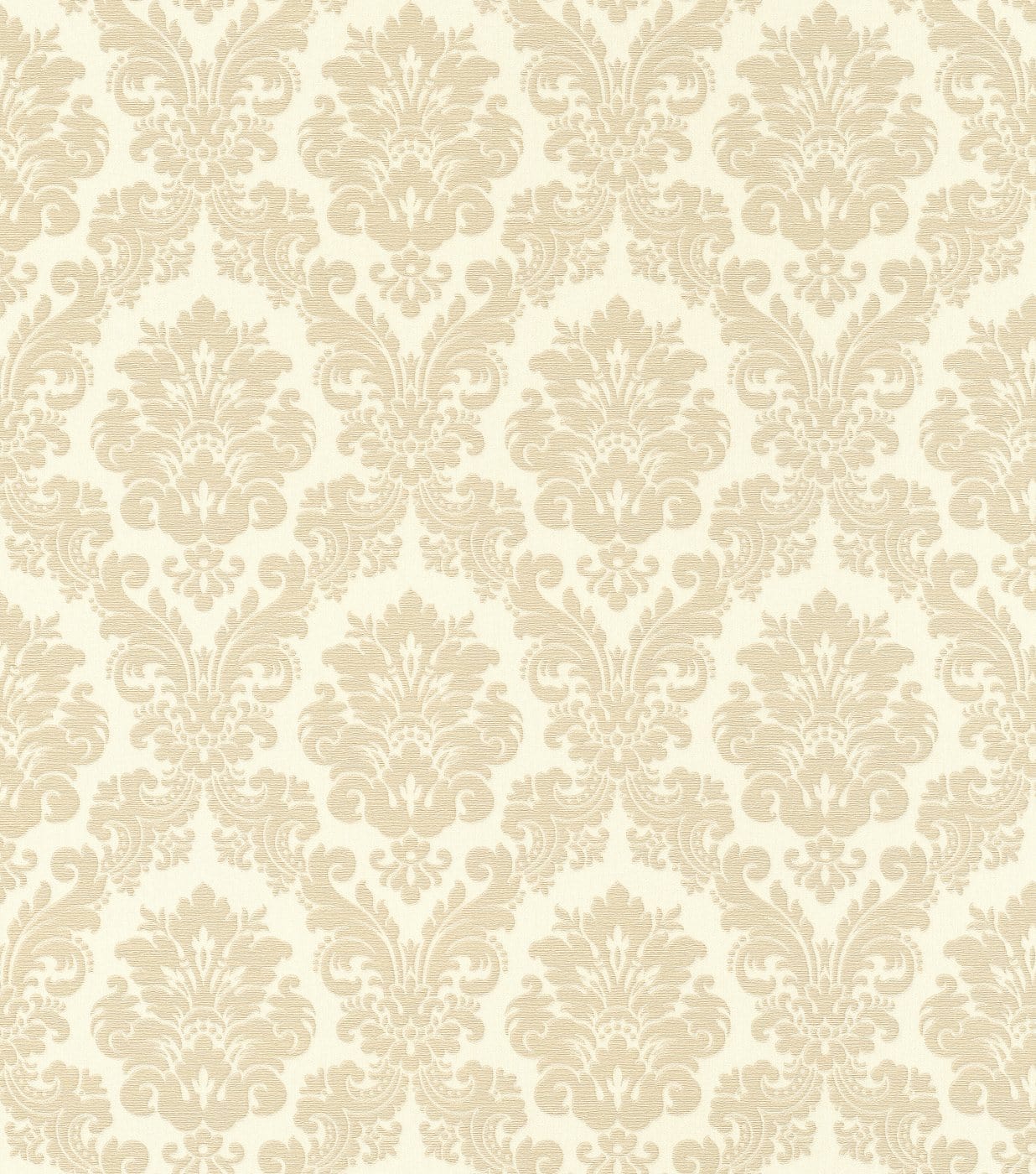 Baroka stila ornamenta tapetes, bēša un zelta krāsā, RASCH, 570526, Trianon XIII