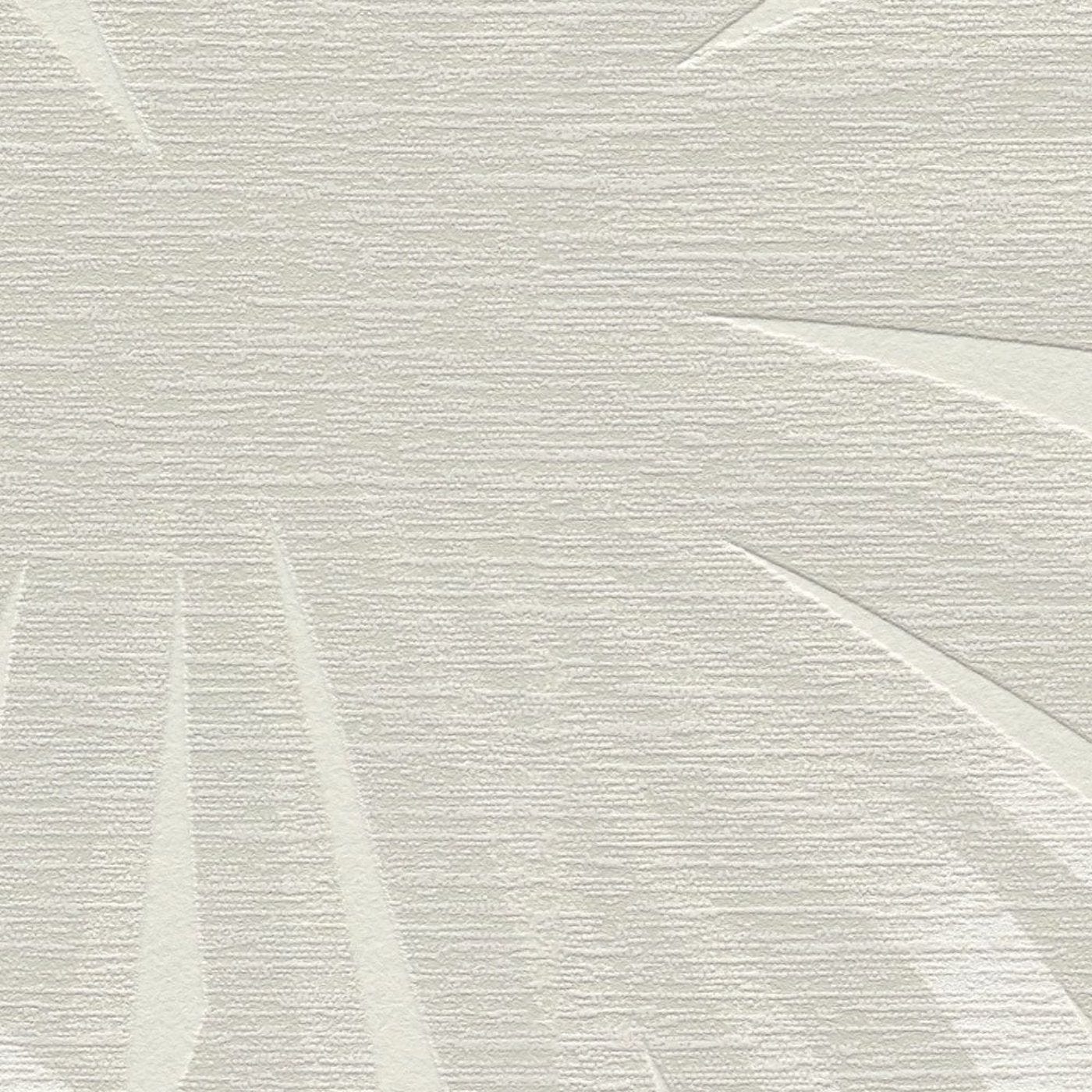 Taupe toņa tapetes ar tropisku dizainu dabiskai un mierīgai atmosfērai