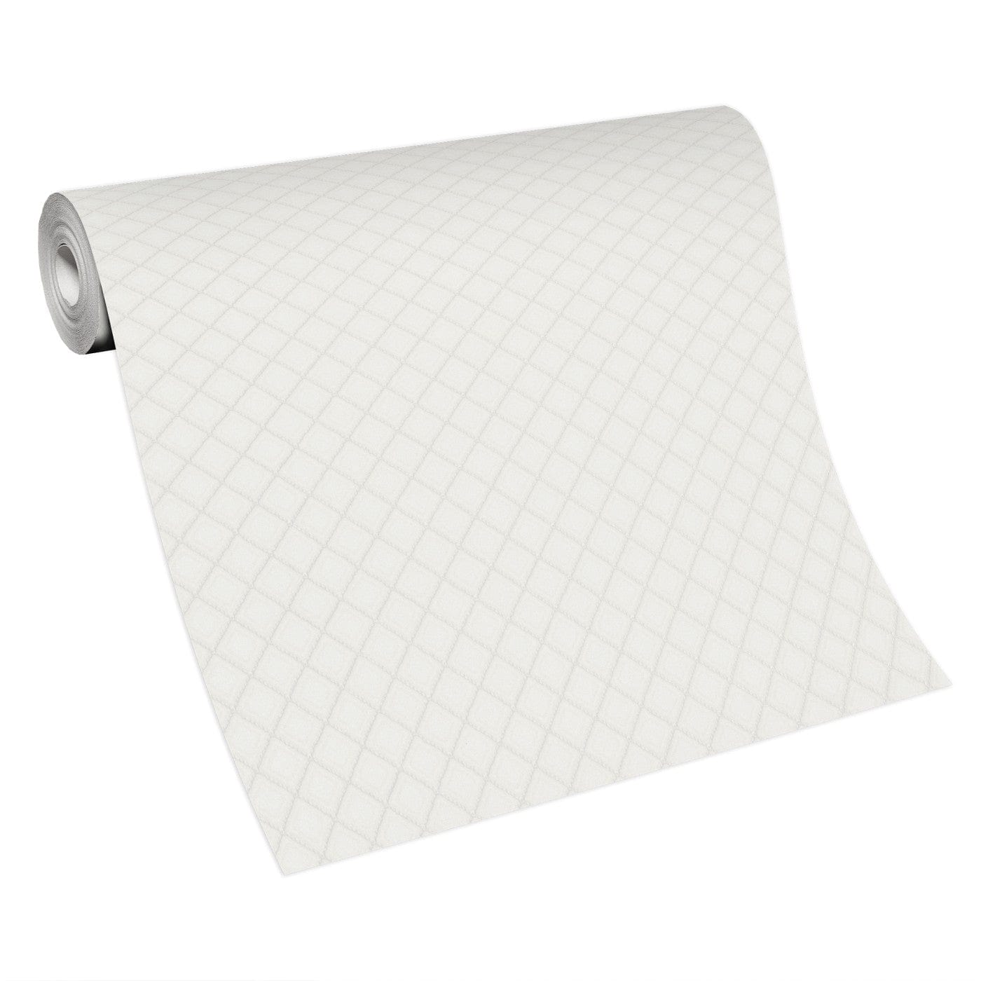 Smalkas gaiši pelēkas tapetes ar stepētu polsterējuma rakstu elegantam interjeram, 3731503, viesistabai - interjers 4