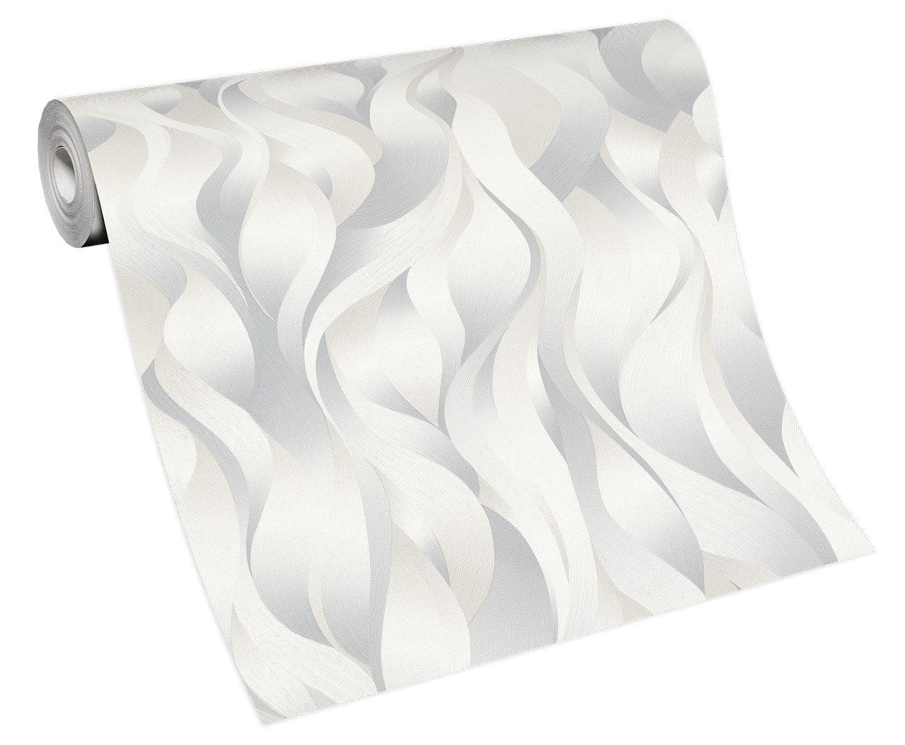 Pelēkas tapetes ar smalkām līnijām un metālisku efektu modernam interjeram, 3710776, gaumīgs interjers 5