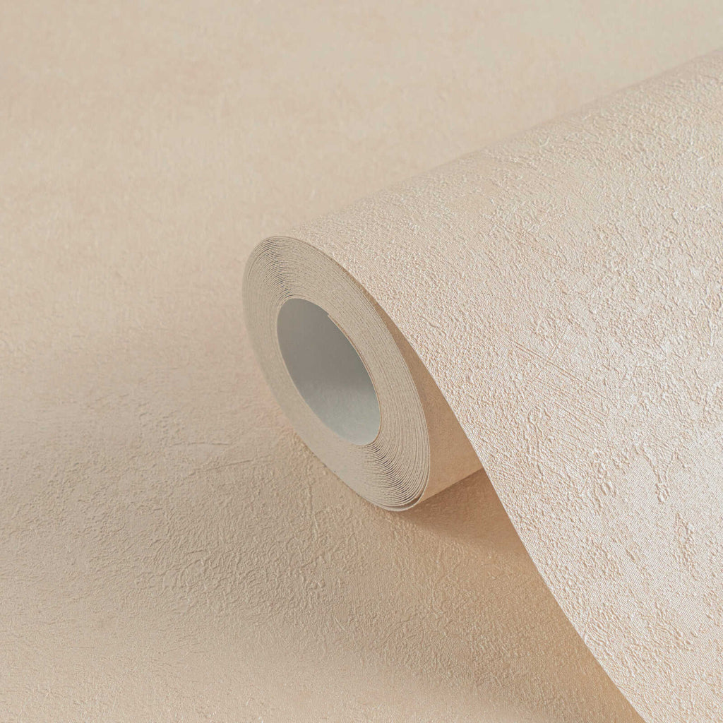 Bēšas tapetes ar izsmalcinātu tekstūru un modernu dizainu - vizualizācija interjerā