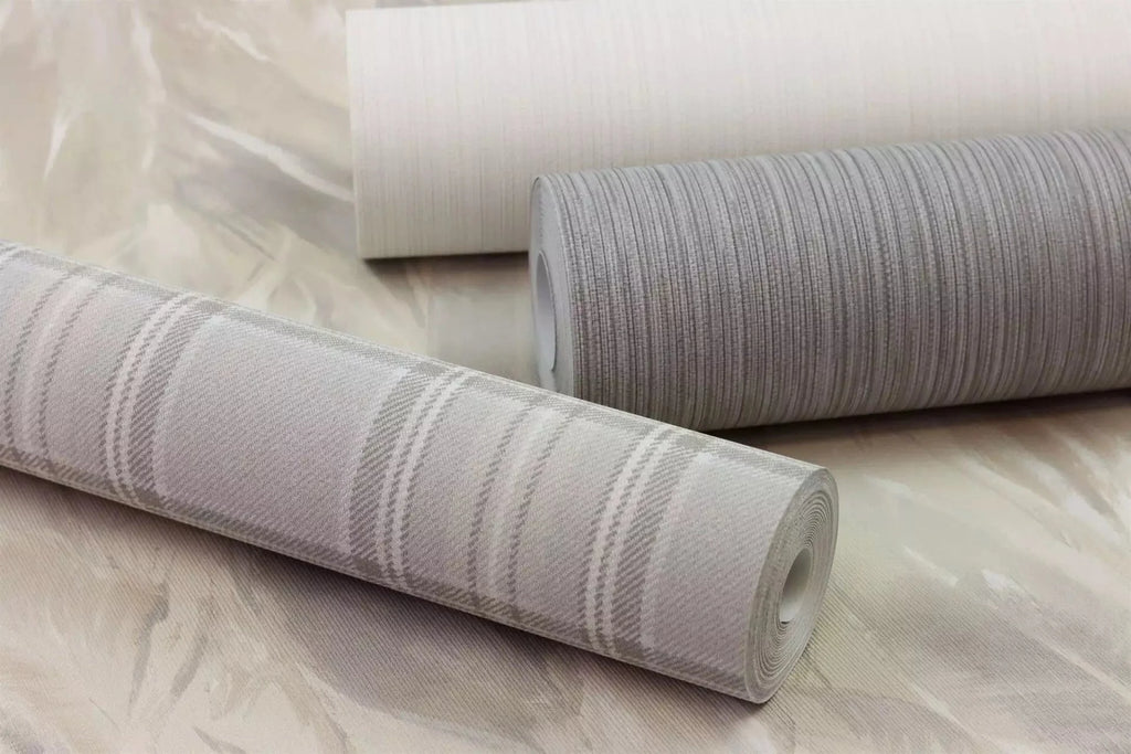 Tapetes ar tartāna rakstu, bēšu toņu niansēs, RASCH, 537444, Curiosity