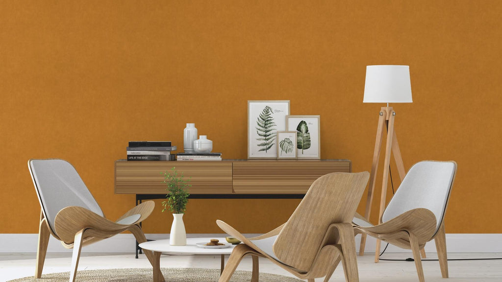 Tekstila tekstūras tapetes, dzeltenbrūnā krāsā, RASCH, 330137, Paraiso