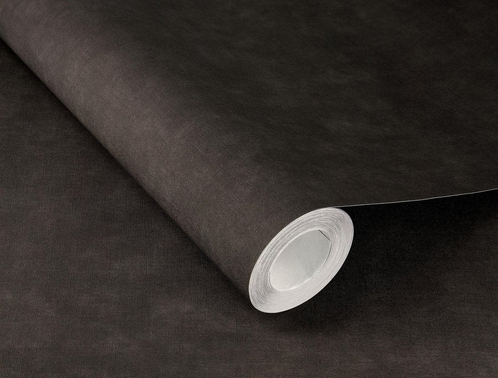 Tekstila tekstūras tapetes, melnā krāsā, RASCH, 330151, Paraiso