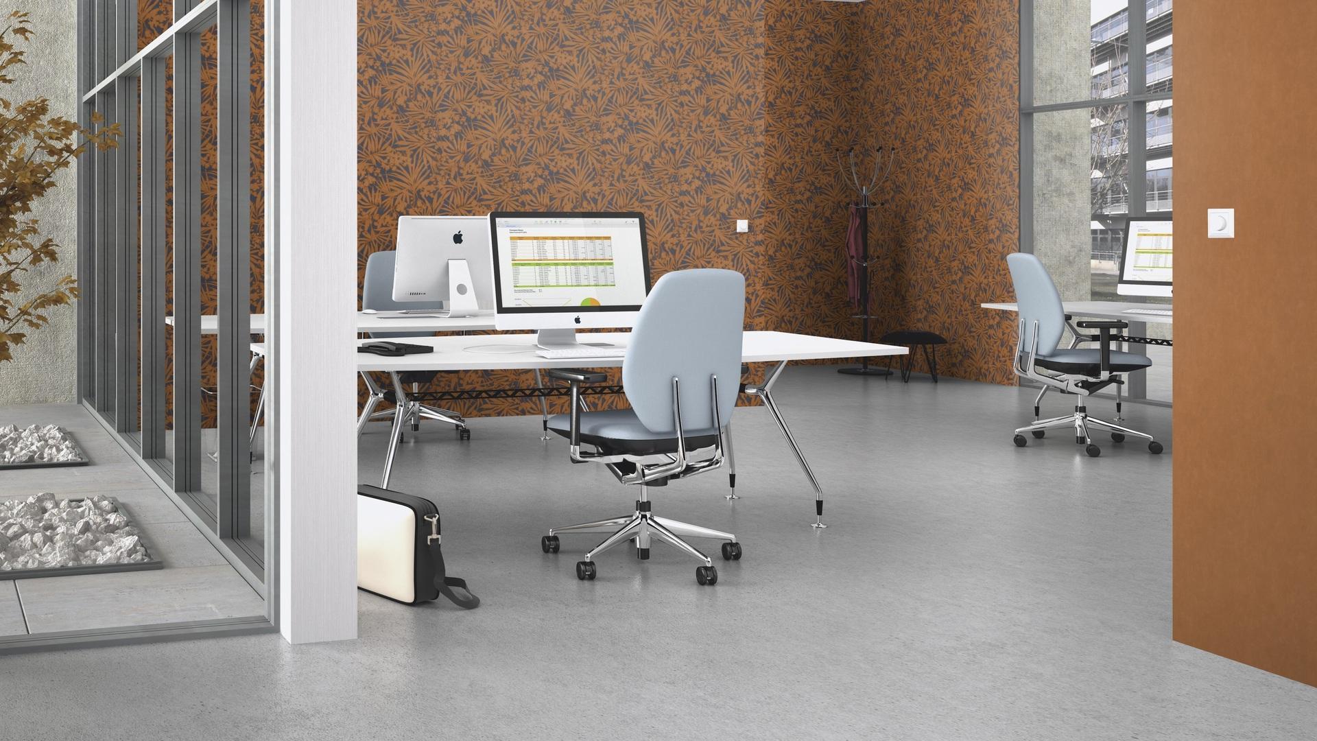 Tropisko lapu tapetes, oranža un zila, RASCH, 330335, Paraiso