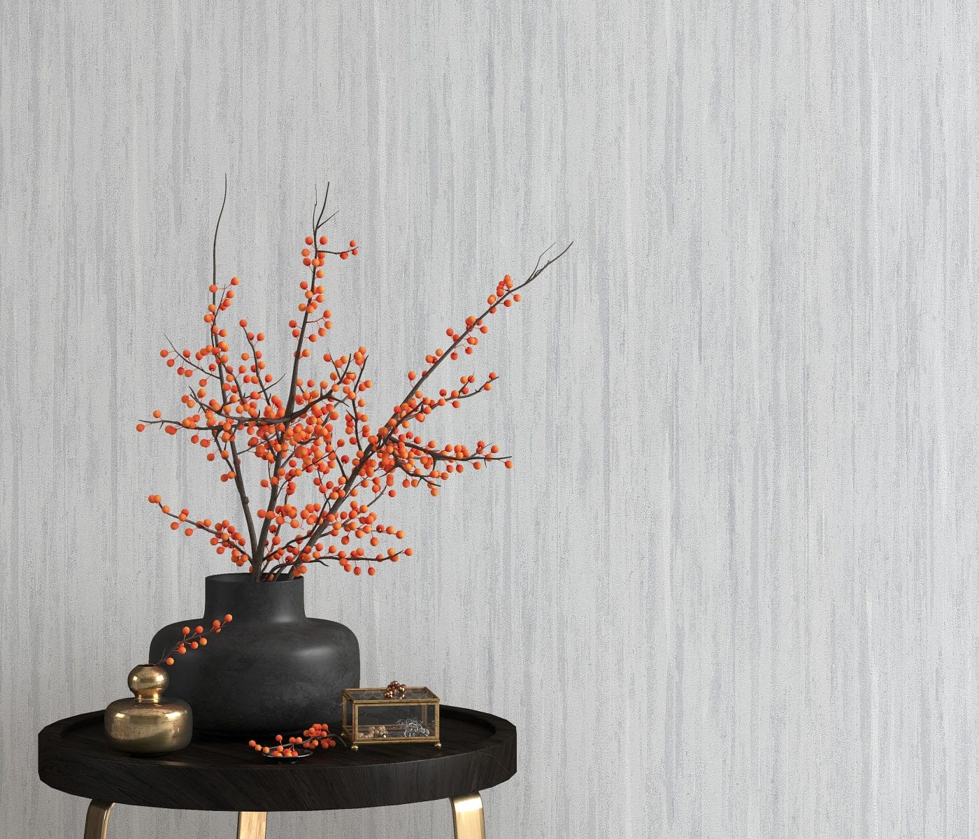 Platīna pelēkas matētas tapetes modernam un greznam interjeram, 3740047, galerija 2