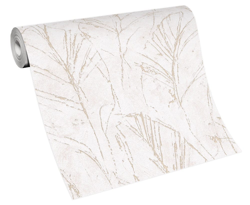 Krēmkrāsas dabas motīva tapetes maigam un nomierinošam interjeram, 3737646, showroom 4