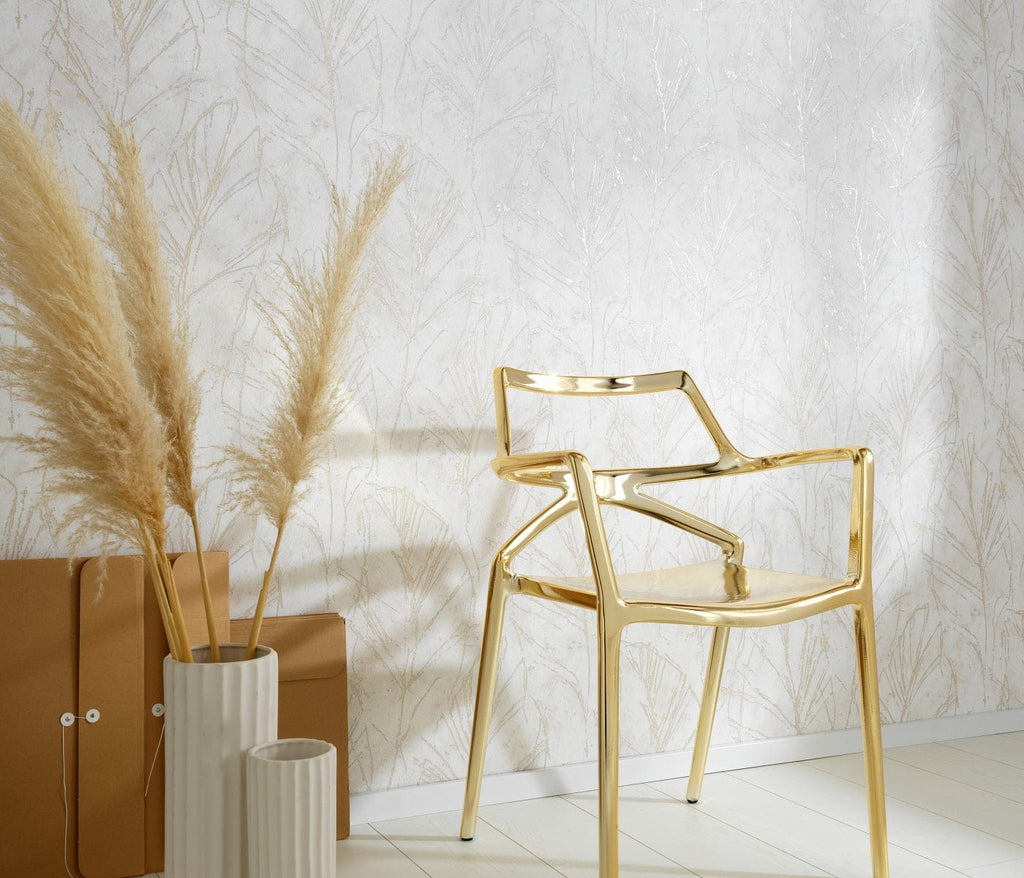 Krēmkrāsas dabas motīva tapetes maigam un nomierinošam interjeram, 3737646, showroom 2