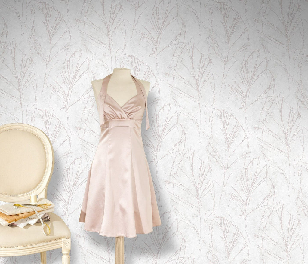 Dabas iedvesmotas tapetes pelēkos un rozā toņos modernam dizainam, 3737651, showroom 2