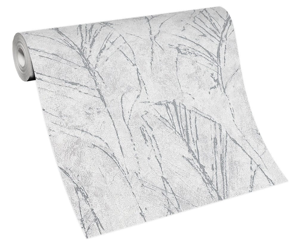 Tumši pelēkas tapetes ar dabas dizainu elegances piešķiršanai telpai, 3737656, showroom 5