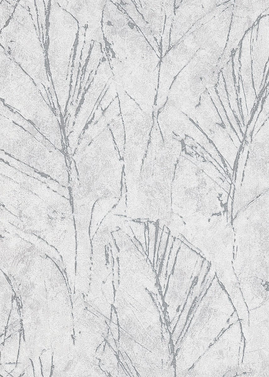 Tumši pelēkas tapetes ar dabas dizainu elegances piešķiršanai telpai, 3737656, showroom 1