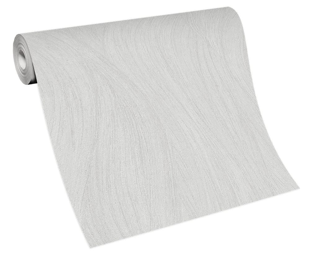 Gaiši pelēkas tapetes ar viļņotu dizainu telpai ar elegantu efektu, 3737025, galerija 5