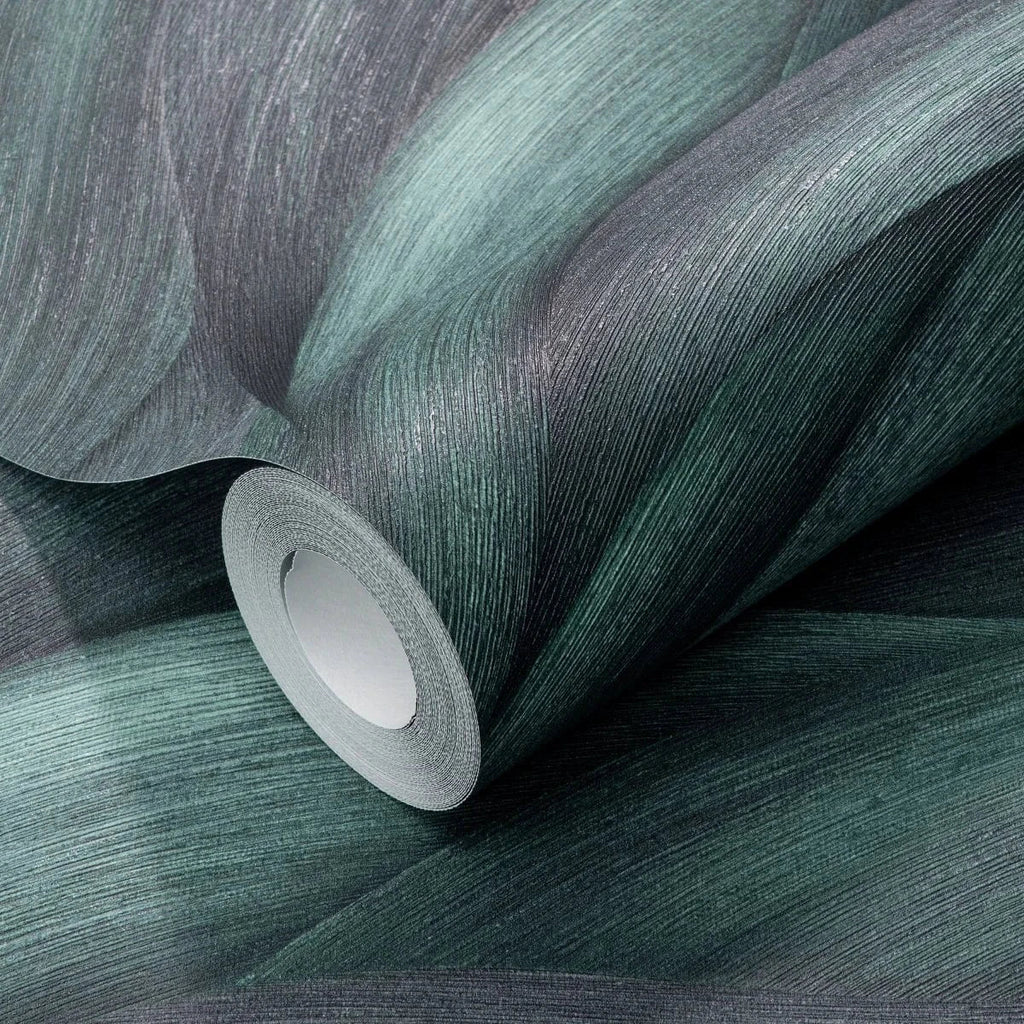 Zilās viļņveida tapetes elegantiem sienu akcentiem – iedvesma interjeram  