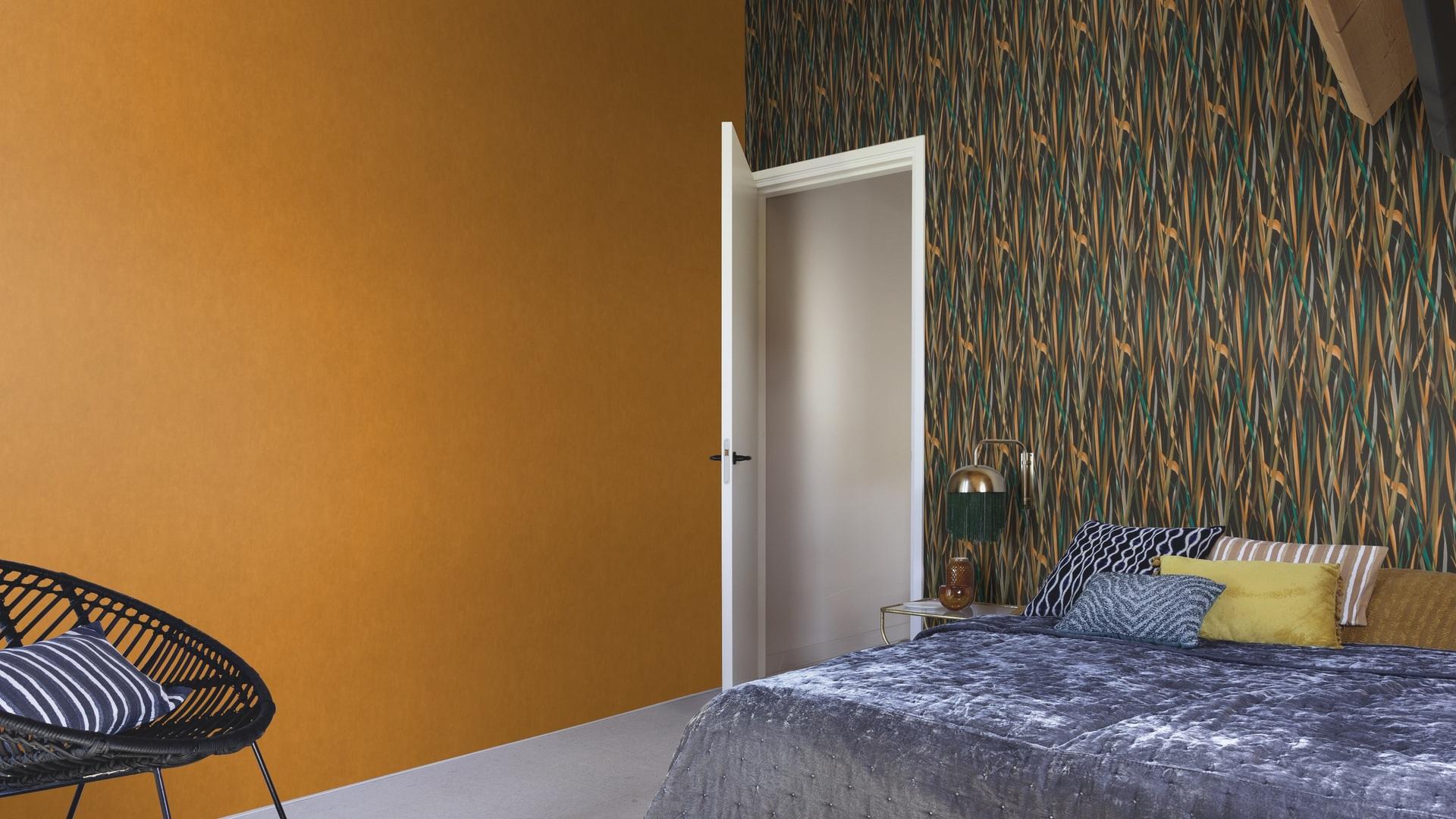 Tapetes ar dabisku rakstu, tumši zaļos toņos, RASCH, 330250, Paraiso