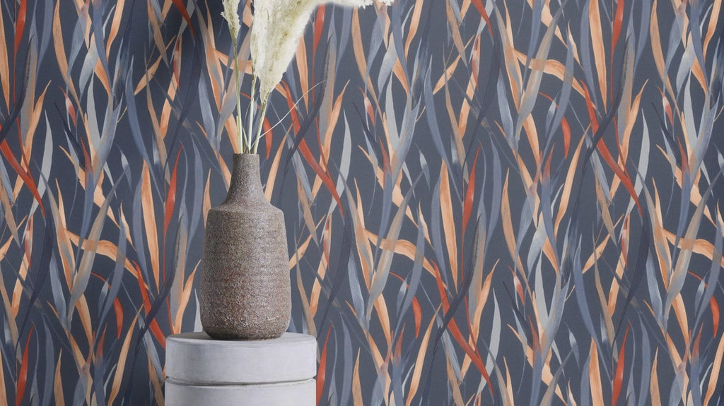 Tapetes ar dabisku rakstu, zilos toņos, RASCH, 330236, Paraiso