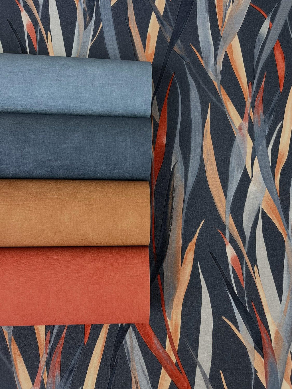 Tapetes ar dabisku rakstu, zilos toņos, RASCH, 330236, Paraiso