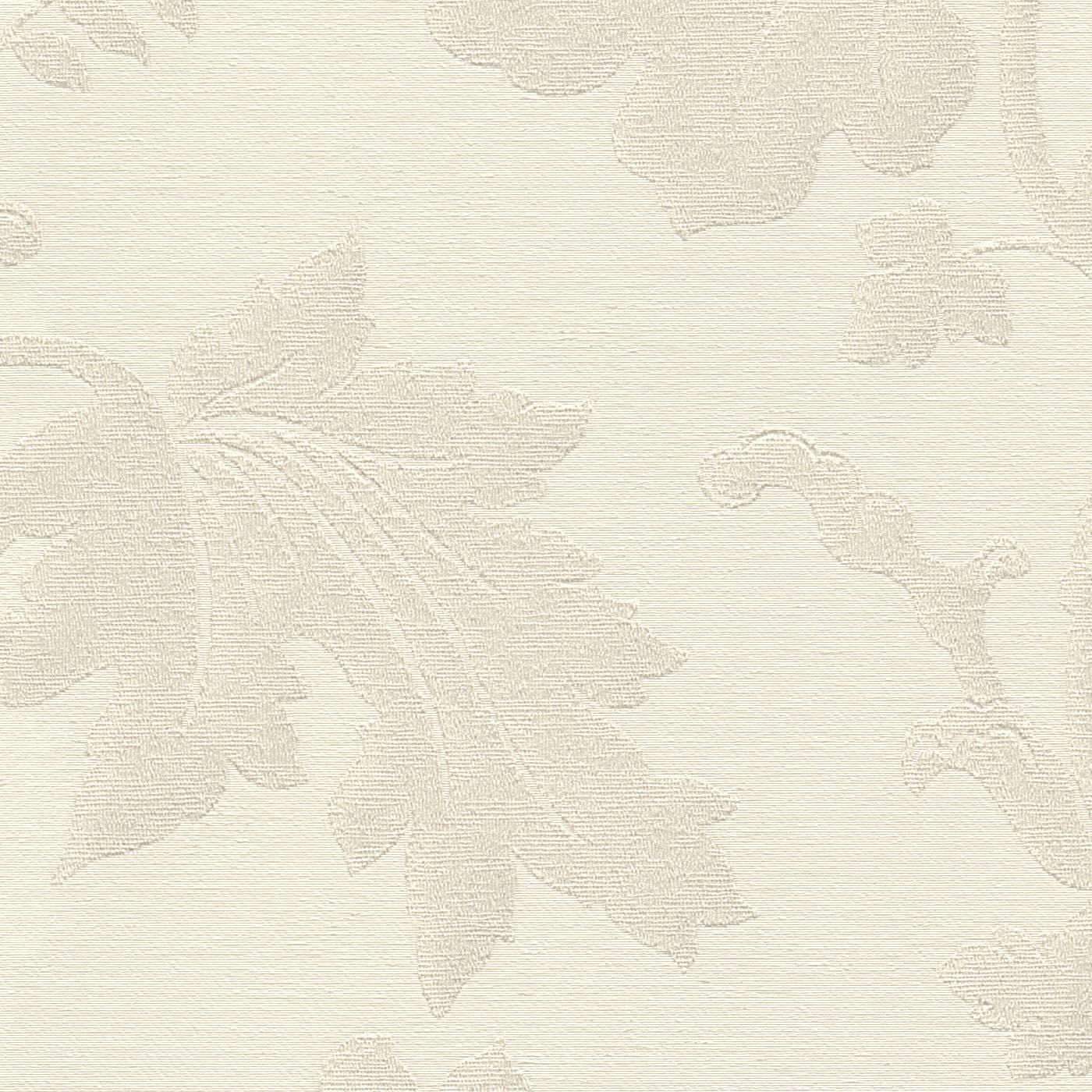 Klasiska ziedu ornamenta tapetes, baltā krāsā, RASCH, 570434, Trianon XIII