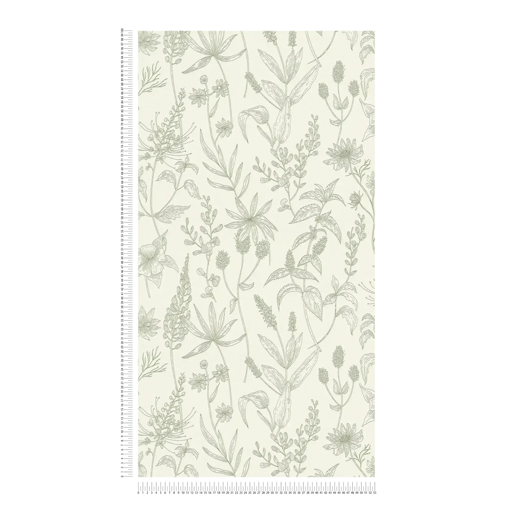 Romantiskas ziedu tapetes maigās krāsās sievišķīgai telpas noskaņai