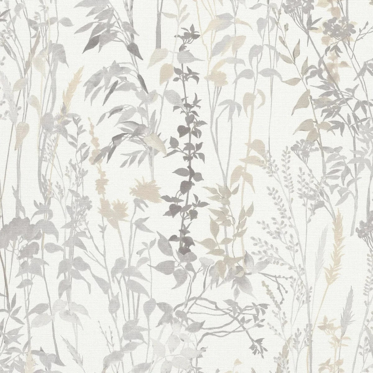 Gaišas lauku stila tapetes ar smalkām lapām un zāli – mūsdienīgs skats telpā  