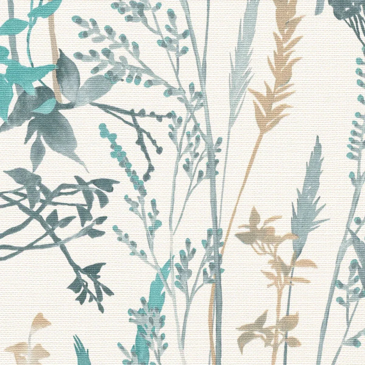 Baltas fona tapetes ar lapu motīvu – lauku stils mierīgai videi  