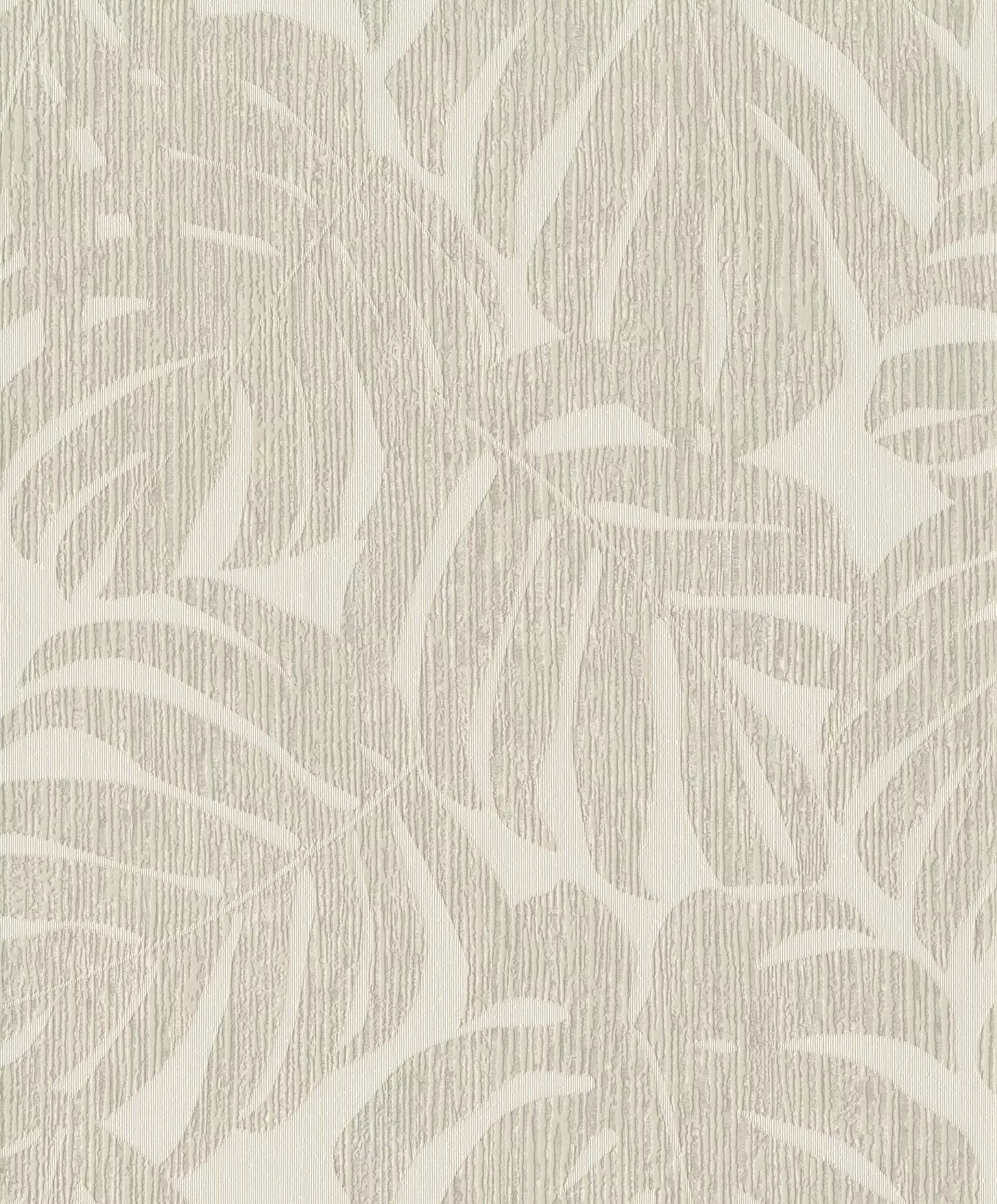 Flizelīna tapetes RASCH bēšā krāsā ar eksotiskām lapām, 653106, Welcome home