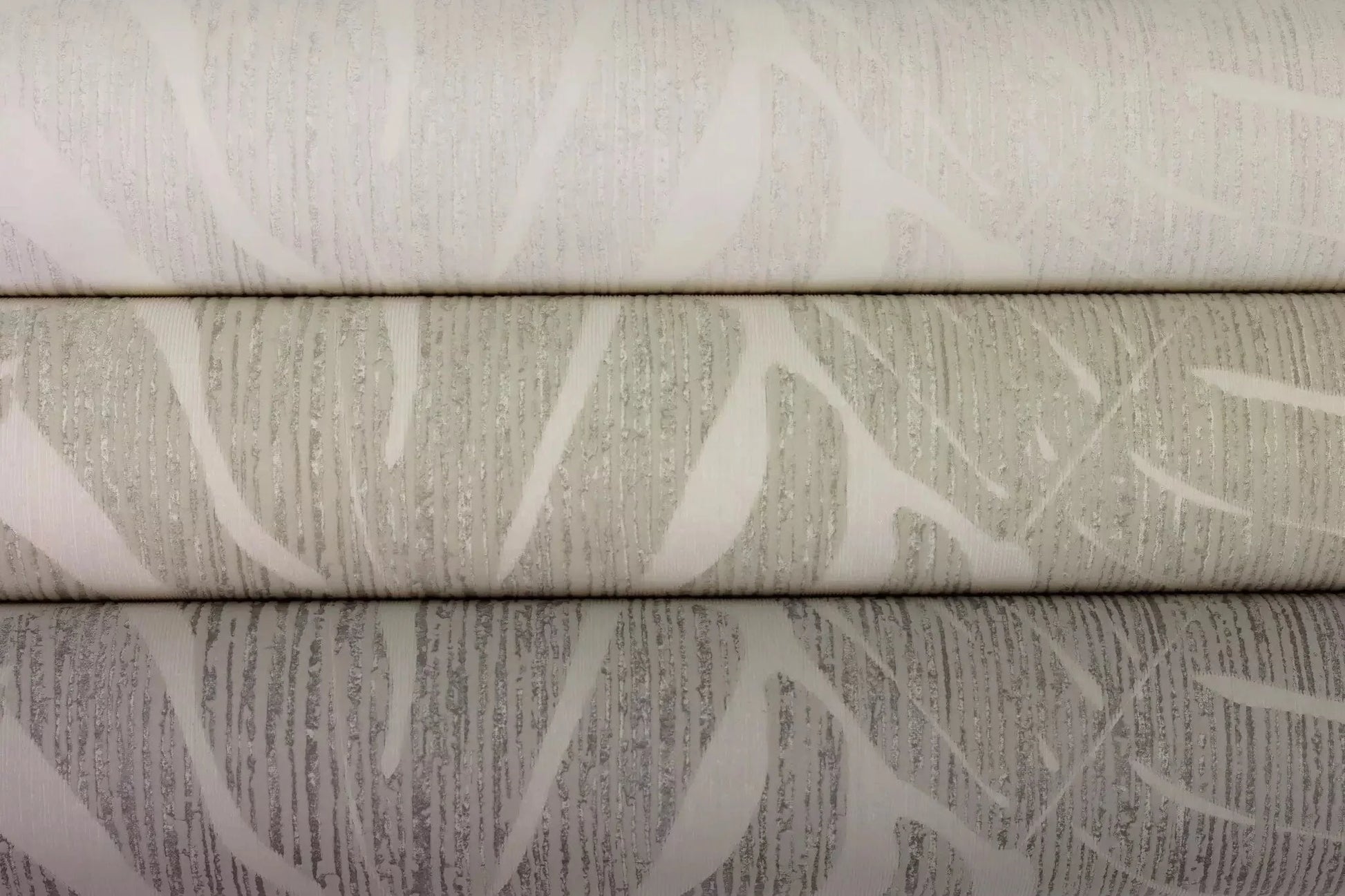 Flizelīna tapetes RASCH krēmīgi baltā krāsā ar tropiskām lapām, 653144, Welcome home