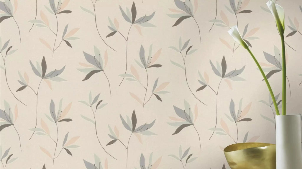 Strukturētas tapetes RASCH ar lapām, 634068, Color Your Life